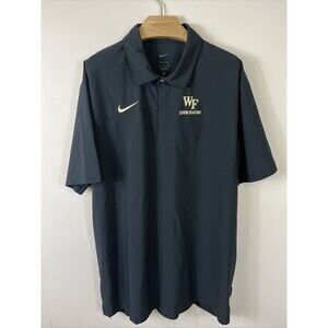 Wake Forest Nike Dri-Fit Short Sleeve On Field Polo Shirt WF Logo Size XL